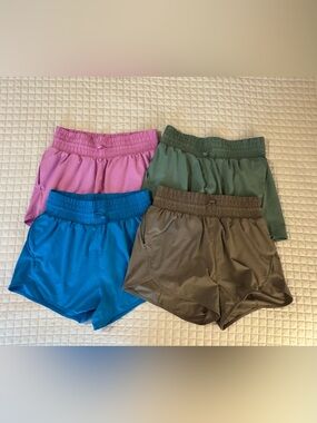 Set of Women's Active Light Woven High-Rise Shorts 3" - All In Motion™ - Size S